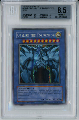 2003 YUGIOH GBI-002 OBELISK THE TORMENTOR SECRET RARE BGS 8.5 NM-MT #0013798686-image