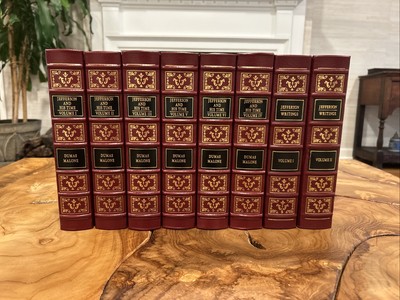 Easton Press JEFFERSON AND HIS TIME & WRITINGS Dumas Malone in 8 Vols COMPLETE-image