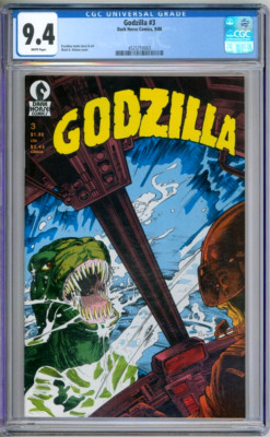 Godzilla 3 CGC Graded 9.4 NM Dark Horse Comics 1988-image