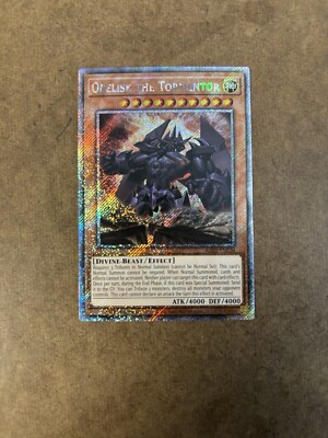 Yu-Gi-Oh! Obelisk the Tormentor RA03-EN230 Platinum Secret Rare 1st Ed NM-image
