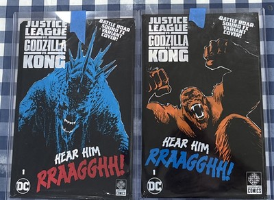 SET: Justice League vs Godzilla vs Kong #1 Duce Roar Sound Fx Variants SEALED DC-image