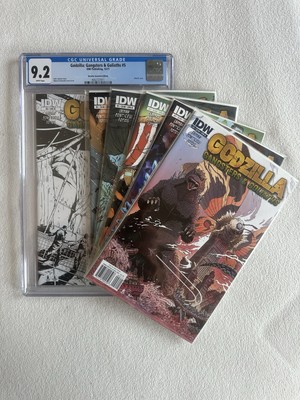 🦖Godzilla: Gangsters and Goliaths 🦖6 book lot🔥 w/broken #5 CVR RI🔥 CGC 9.2-image
