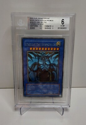 Yu-Gi-Oh! Obelisk the Tormentor GBI-002 - Secret Rare - BGS 6.0 - Gameboy Promo-image