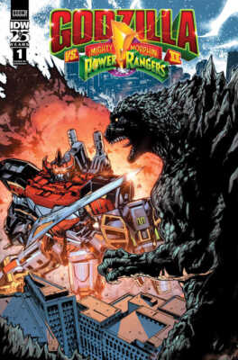 Godzilla vs. The Mighty Morphin Power Rangers II #1 Variant RI (1:10) (Prasetya)-image