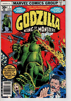 GODZILLA #1 (1977) VF- 1ST APP OF GODZILLA MARVEL BRONZE AGE-image