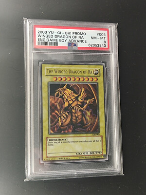 2003 Yu-Gi-Oh Winged Dragon of Ra Game Boy Advance Promo GBI-003 - Graded PSA 8-image