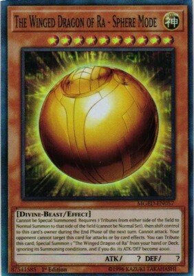 THE WINGED DRAGON OF RA HOLO YuGiOh YU GI OH Custom Anime Collectible Card-image