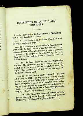Life of Luther by S. Barnas 1850 Leather bound-image