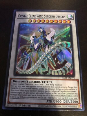 Crystal Clear Wing Synchro Dragon (UR) RA04-EN059 Quarter Century Stampede-image