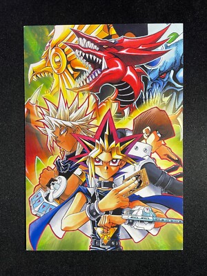 Yugioh Postcard Yugi Kaiba Marik & Egyption Gods  Jump Festa 2003 6