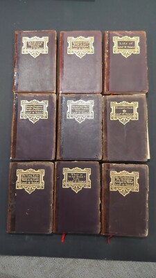 LYOF N. TOLSTOI 9 Volumes 1899 Leather Bound Thomas Y. Crowell & Co.-image