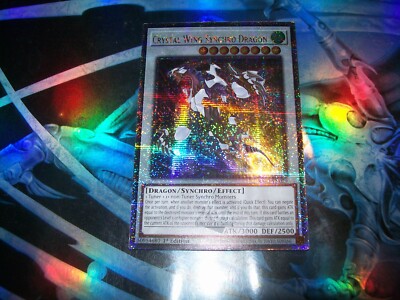 Crystal Wing Synchro Dragon 1st Edition Quarter Century Secret Rare RA02-EN029-image