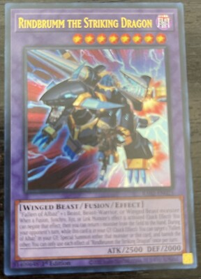 Rindbrumm the Striking Dragon 1st Edition Ultra Rare RA02-EN025 Yu-Gi-Oh!-image