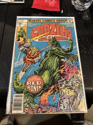 Godzilla 7 KEY 1st Red Ronin 1977 1978 MARVEL Godzilla King of the Monsters 🤯-image