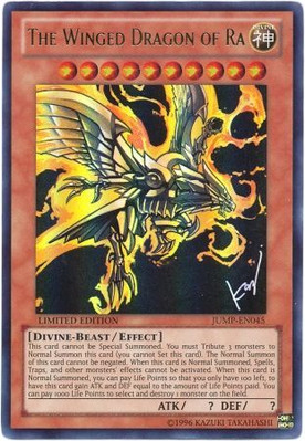 The Winged Dragon Of Ra JUMP-EN045 Ultra Rare Limited Edition-image