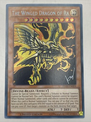 The Winged Dragon Of Ra - Prismatic Secret Rare Limited TN19-EN009 - NM - YuGiOh-image