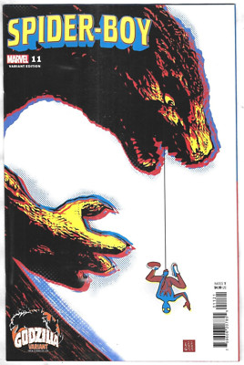 Spider-Boy Comic 11 First Print Cover B Godzilla Variant 2024 Dan Slott Marvel-image