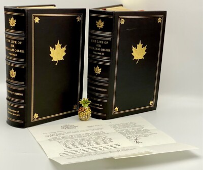 1925 Classics of Medicine Library LIFE OF SIR WILLIAM OSLER Biography FL LEATHER-image