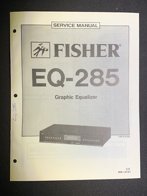 Fisher EQ-285 Service Manual Graphic Equalizer Original-image
