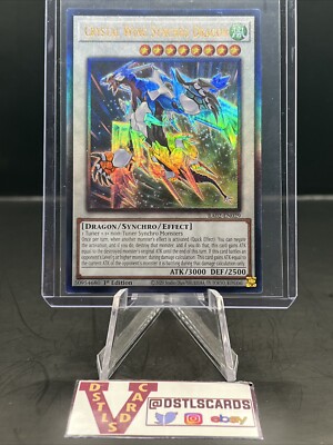 YuGiOh - CRYSTAL WING SYNCHRO DRAGON RA02-EN029 1st Ed Prismatic Ultimate Rare-image