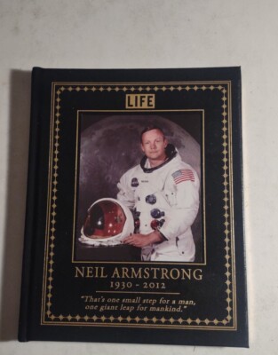 Neil Armstrong 1930-2012 LIFE Magazine Leather Bound NASA Apollo 11 Moon Landing-image