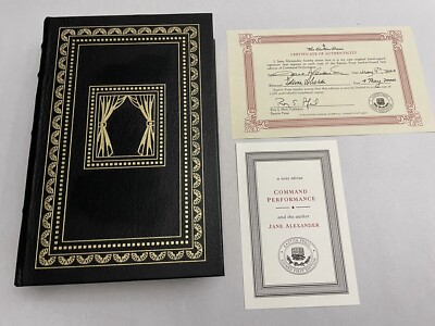 Command Performance Jane Alexander SIGNED FIRST EDITION LEATHER Easton Press COA-image