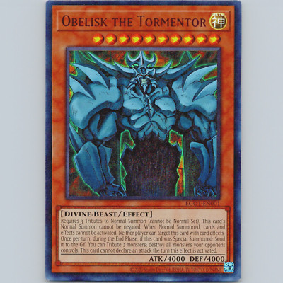Yugioh Obelisk The Tormentor EGO1-EN001 Unlimited Ultra Rare Holo - VLP-NM-image