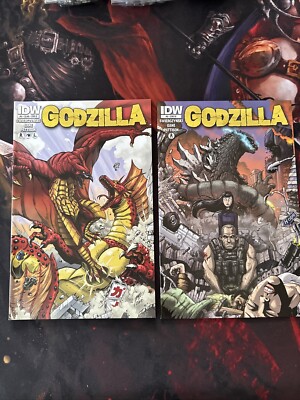 Godzilla #8, Retailer Incentive Variant & #4 Rodan 1st Prints 2013 Matt Frank-image