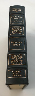 EASTON PRESS First Lady Barbara Bush A MEMOIR SIGNED FIRST EDITION Leather-image