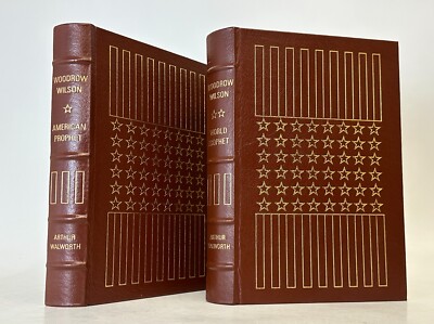 2 vol Easton Press Woodrow Wilson by Walworth leather-image