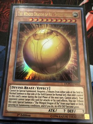 YU-GI-OH! TCG THE WINGED DRAGON OF RA - SPHERE MODE DUPO-EN045 1ST ED VLP ULTRA-image