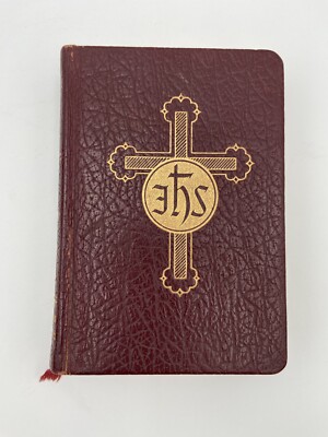 1954 The Life Of Christ  Catholic Book Publishing  Gold On Page Edges Leather-image
