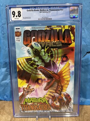 Godzilla Rivals Mothra Vs Titanosaurus #1 One Shot 1st IDW 2023 Graded Cgc 9.8-image
