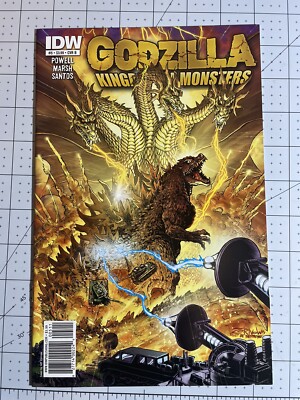 GODZILLA Kingdom of Monsters # 5 Comic ~ RARE VARIANT B GHIDORAH Cover IDW 2011-image