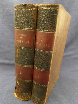 1889 OS MAIAS Portuguese THE MAYANS Maya History Leather Antique Romantic Life-image