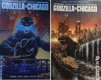 2025 IDW Comics Godzilla vs America Godzilla vs Chicago One Shots #1-image