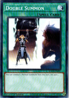 Double Summon EGO1-EN027 Egyptian God Deck: Obelisk the Tormentor 1st Edition-image