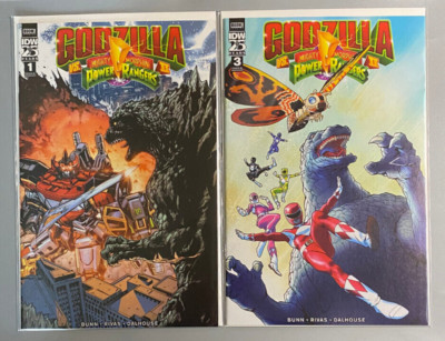 Godzilla vs. MM Power Rangers II #1 & #3   1:10 Var [2 Book lot]  2024 NM+-image