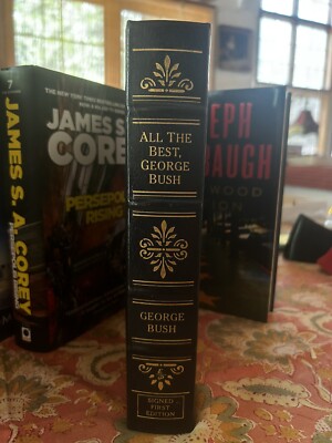 ALL THE BEST GEORGE H. W. BUSH BOOK! SIGNED ED HC COA! 2004! LEATHER NEW. Pres-image