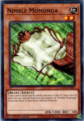 Nimble Momonga EG01-EN007 Egyptian God Deck: Obelisk the Tormentor 1st Edition-image