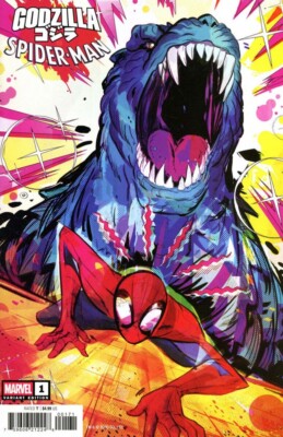 Godzilla vs. Spider-man #1 Nicoletta Baldari Variant Marvel Comics-image