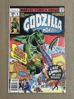 GODZILLA KING OF THE MONSTERS #9 FIRST PRINT MARVEL COMICS (1978) SHIELD-image