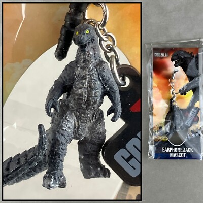 Gendai 2014 Godzilla Earphone Jack Mascot Kaiju Keychain Figure Strap Japan-image