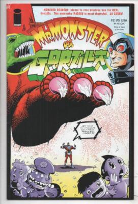 MR. MONSTERS vs GORZILLA #1, VF+, Godzilla Parody, Gilbert, 1998 more in store -image