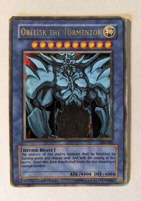 Yu-Gi-Oh! TCG Obelisk the Tormentor GBI-002 Secret Rare/MP (See description)-image