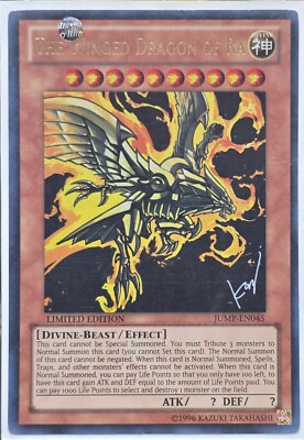 Limited Edition TCG YuGiOh The Winged Dragon Of Ra JUMP-EN045 MINT-image