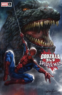 GODZILLA VS SPIDER-MAN #1 MARVEL Parrillo Rebel Base Ex VARIANT 4/30/25 PRESALE-image