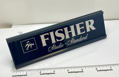 Fisher Studio Standard Desk Sign - Custom Silver Aluminum-image