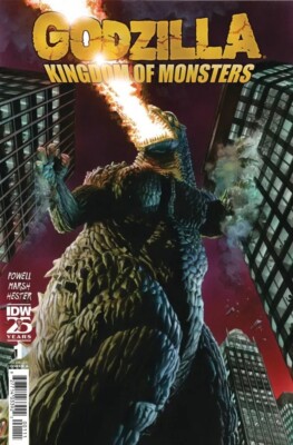Godzilla Comic 1 Kingdom of Monters Cover A Ross Foil 2025 70th Anniversary IDW-image