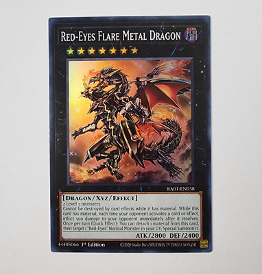Red-Eyes Flare Metal Dragon -  RA01-EN038 - Super Rare - NM - 1st ed - Yugioh-image